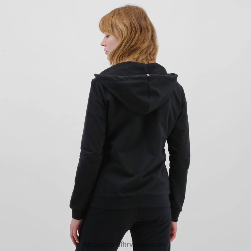 Le Coq Sportif majica s kapuljačom i crnim patentnim zatvaračem žene 840R4L319 odjeća