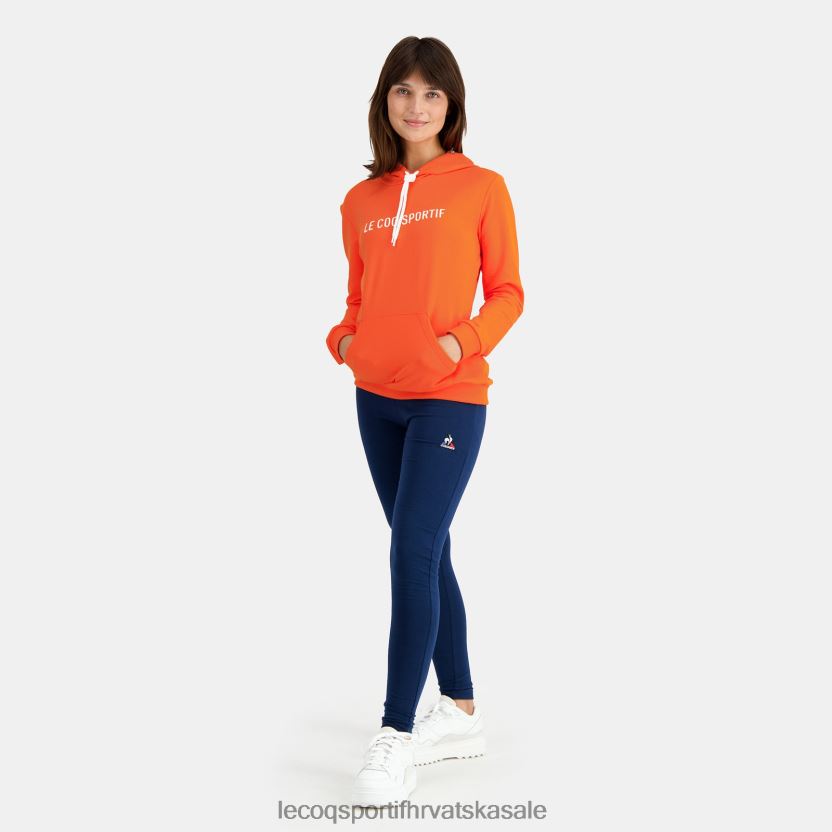 Le Coq Sportif majica s kapuljačom narančasta žene 840R4L592 odjeća