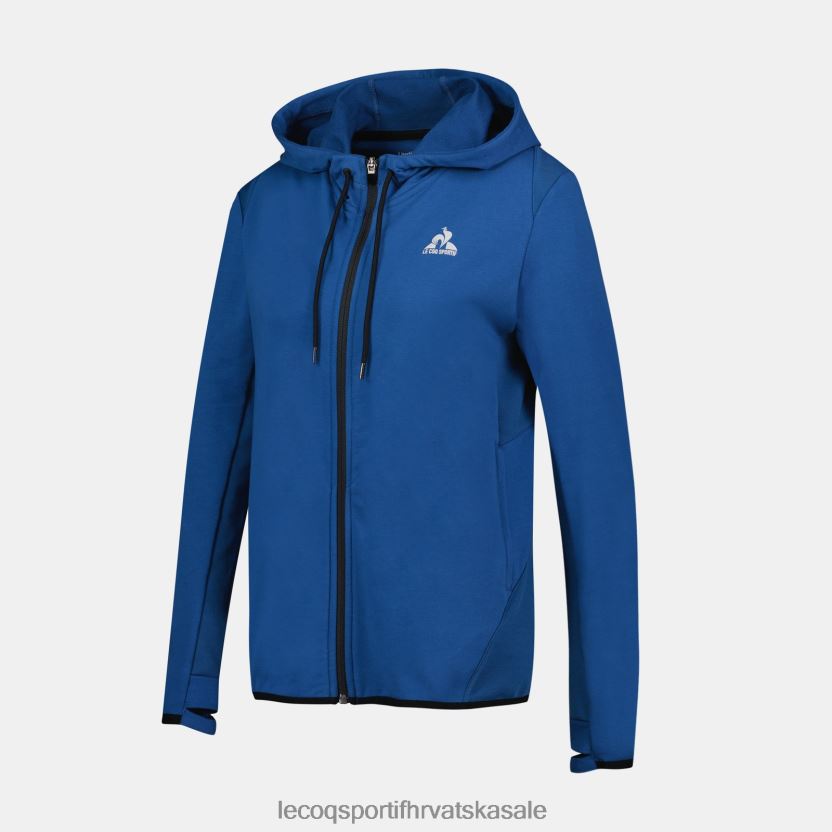Le Coq Sportif plava majica s kapuljačom i patentnim zatvaračem žene 840R4L315 odjeća