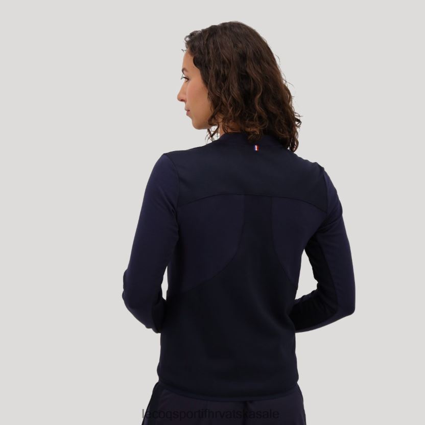 Le Coq Sportif trenirka s patentnim zatvaračem plava žene 840R4L607 odjeća